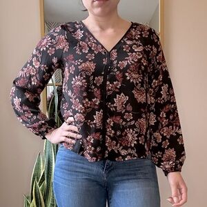 Papermoon Floral Long Sleeve Blouse
